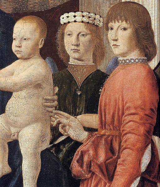 Piero della Francesca Madonna and Child Attended by Angels oil painting image
